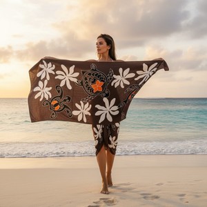 Beach <b>Sarong</b> for Women Lightweight Soft Pareo Wrap Skirt Summer Swim Breathable Comfortable Travel Friendly Multi Purpose Wrap - Product Image 2