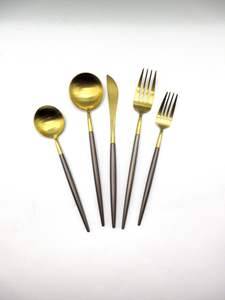 Juego de Cubiertos de Oro de Primera Calidad para Bodas y Eventos, Exportación al por Mayor - Product Image 5