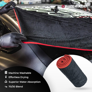 Toalla de Secado Fireball Twist (70*90 cm), Microfibra Ultra Absorbente, Paño de Secado para Auto que No Deja Rayas, Proporciona un Acabado sin Pelusas - Product Image 6