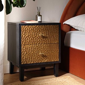 Mesita de Noche Moderna de Madera Maciza con 2 Cajones y Mesa Auxiliar, Gabinete de Almacenamiento para Dormitorio Ideal para Apartamentos - Product Image 3