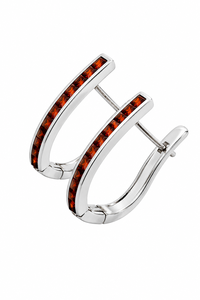 ต่างหูทับทิมเงินแท้ 92.5 รุ่น KLST-31068 - Product Image 4