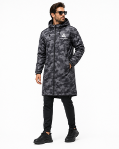 Veste de pluie imperméable à capuche longue camouflage personnalisée, coupe-vent, respirante, pour hommes et femmes, randonnée, pêche, camping, travail - Product Image 2