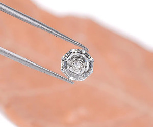 Diamant de laboratoire octogonal rose taillé 1,46 CT, diamant taillé antique, diamant CVD géométrique octogonal unique pour bague de fiançailles - Product Image 5
