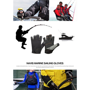 Gants de navigation haute performance pour hommes et femmes, pour la navigation à rames, la pêche, le kayak et tous les sports nautiques - Product Image 6