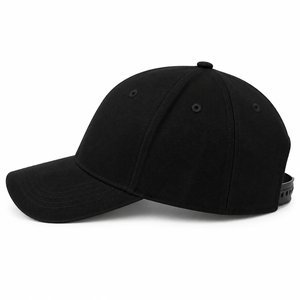 Unisex <b>Black</b> Baseball Cap <b>White</b> Embroidered Logo Curved Brim Six Panel Casual Sports Adjustable Breathable Waterproof Premium - Product Image 4