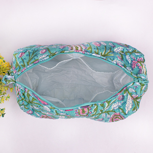 Trousse de Maquillage Personnalisée en Coton Imprimé Unique, Grande Capacité, Sac de Voyage Doux et Mignon pour Filles, Organisateur de Toilette en Gros - Product Image 5