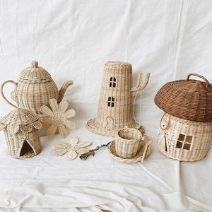 Handmade rattan tree houses competitive price children playhouse imaginative house toys for kids - Product Image 6