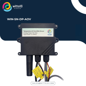 Capteur de température, d'humidité et de qualité de l'air intérieur WIN-SN-THIAQ avec sortie analogique / Modbus RS485 pour l'automatisation et les applications de bâtiment - Product Image 1