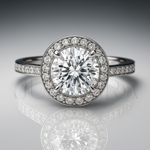 <b>925</b> <b>Silver</b> Most Selling Round Cut Diamond <b>Ring</b> Pave Settings for Everyday Wear Office Use and Elegant Styling Gift For Her - Product Image 1