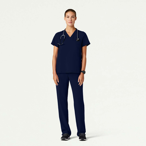Blouse de travail pour femme médecin, fermeture à boutons, qualité médicale, construction durable, en polyester et coton, pour cliniques dentaires - Product Image 1