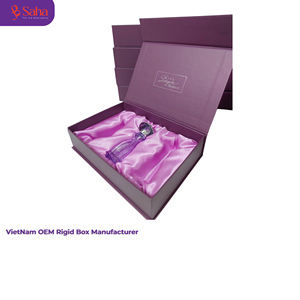 Elegante Caja de Regalo Magnética Rígida con Acabado Mate Morado para Empaque de Botellas de Perfume con Inserto de Tela Personalizado - Product Image 5