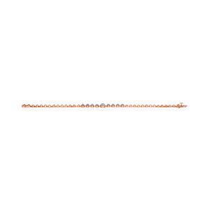 Elegante Brazalete Circular con Diamantes en Oro Rosa |   Pulsera Redonda con Diamantes Pavé para Mujer |   Cadena de Joyería Fina de Lujo - Product Image 1