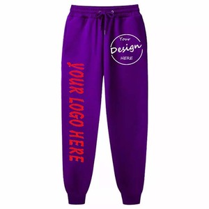 Custom logo trousers Printed Plain Cargo Men Jogging trousers Blank Track Pants Cotton Fleece Mens Joggers Pant Trouser 2026 - Product Image 2