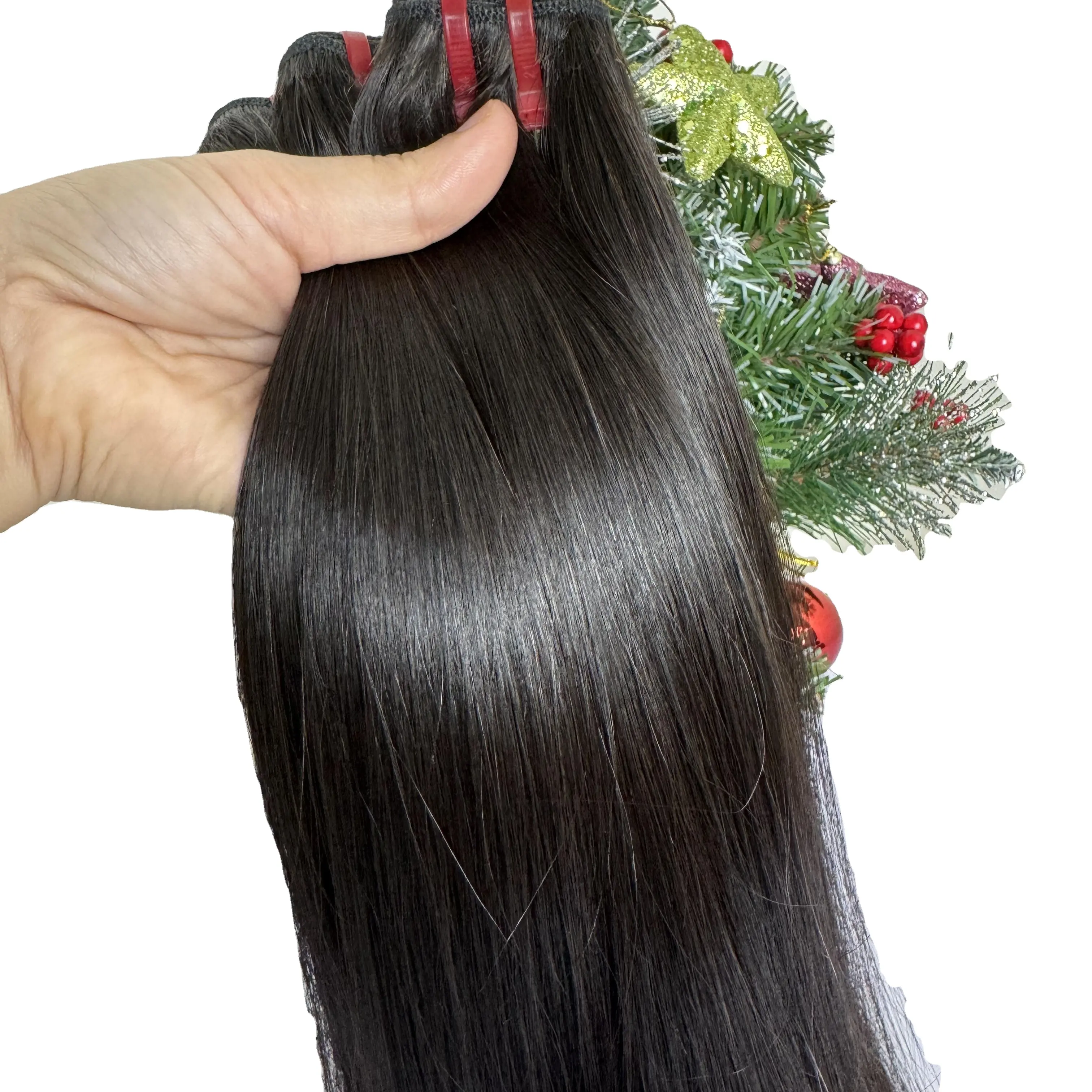 Fabrik preis Super Double Drawn Hair Straight Hair Bundles Extra Double vietnam esisches Rohhaar