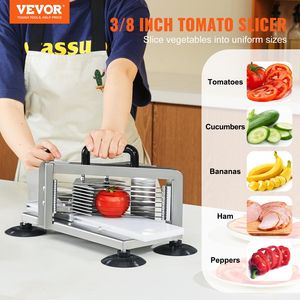 Attrezzature commerciali da cucina in acciaio inox resistente 3/8 pollici tagliatore di pomodoro affettatrice manuale piedi antiscivolo per il taglio - Product Image 2