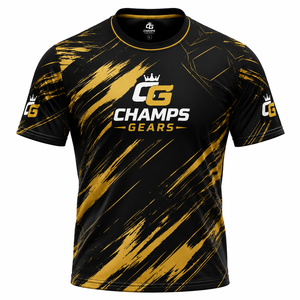 T-shirt de sport personnalisé pour homme, imprimé par sublimation, 100 % polyester, séchage rapide, respirant, vêtements de sport, entraînement, maillot OEM - Product Image 3
