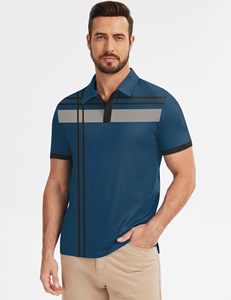 Chemise d'été pour homme, style coréen, en coton/polyester respirant, décontractée, unie, longue, tricotée, pour jeunes - Product Image 3