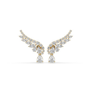 5.34CT Lab Grown Diamond <b>Stud</b> <b>Earrings</b> 14K Gold Plated IGI Certified Lightweight Sustainable Luxury Jewelry for Women Occasions - Product Image 3