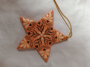 Exquisite Elegant Eco Friendly <b>Christmas</b> <b>Tree</b> <b>Top</b> Decorative Light Three-dimensional Pentagram Plush Metal Factory Wholesale - Product Image 2
