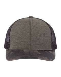 Casquette de camionneur camouflage réglable en tissu mesh 6 panneaux unisexe style décontracté quatre saisons pour l'extérieur - Product Image 1