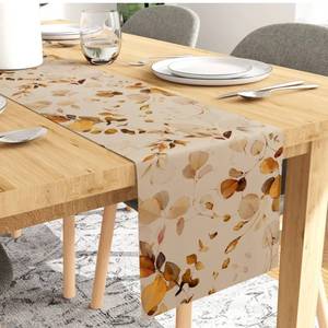 Chemin de table en coton tissé à la main de luxe avec centre brodé, décoration élégante pour table à manger - Product Image 1