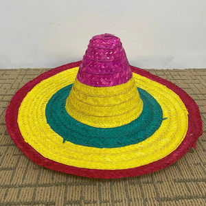 หมวกซอมเบรโรสานสีสันสดใสสไตล์เม็กซิกันสำหรับตกแต่งร้านอาหารในวันซินโก เดอ มาโย งานปาร์ตี้ฤดูร้อน งานสกี หรือใส่ลำลองทุกวัน - Product Image 1