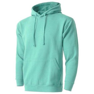 Sudadera con Capucha Extra Grande para Hombre, Otoño, Diseño Sólido, Felpa de Algodón, Sudadera con Logotipo Personalizado Bordado, Ropa Urbana Ecológica - Product Image 1