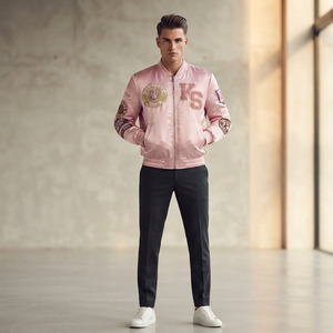 Chaqueta de Satén con Capucha para Hombre, Personalizada, de Alta Calidad, con Cierre de Cremallera, Resistente al Viento y Transpirable, Ropa Urbana para Invierno - Product Image 5