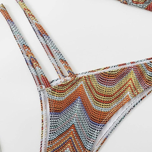 ชุดบิกินี่ผู้หญิงแบบสองชิ้น ชุดว่ายน้ำสำหรับฤดูร้อน ชุดชายหาด รับทำโลโก้ตามสั่ง ผู้ผลิต OEM - Product Image 3