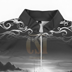 เสื้อโปโลตกปลาแบบยูนิเซ็กซ์สั่งทำพิเศษ ผ้าโพลีเอสเตอร์ 100% พิมพ์ลายแบบซับลิเมชั่นเต็มตัว เสื้อยืดโปโลตกปลาแบบแห้งเร็วสำหรับเล่นกีฬา สั่งพิมพ์ลายได้ - Product Image 3