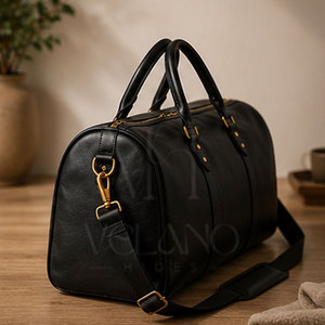 High Quality Leather Duffle <b>Bag</b> High Quality Leather Duffle <b>Bag</b> <b>Overnight</b> Carry On Luggage Custom Logo Genuine Leather <b>Bag</b> - Product Image 6