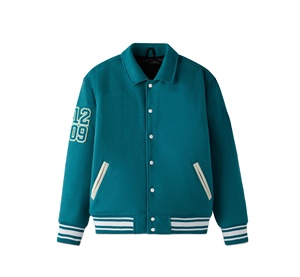 Chaqueta Varsity de Lana con Logotipo Personalizado de Alta Calidad, Más Vendida, para Hombre, Invierno, Bordado Chenille - Product Image 1