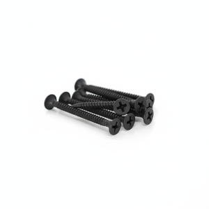 Tornillo para paneles de yeso PDC Modelo 9 de acero al carbono Clase 8.8, rosca métrica/pulgada estándar, punta de taladro, autorroscante, cabeza de campana, negro/gris - Product Image 1