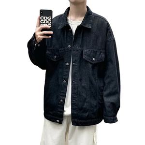 Chaquetas vaqueras vintage de tendencia para hombre, cortavientos informal de invierno con bolsillos en el pecho, ropa de calle de algodón 100% - Product Image 1