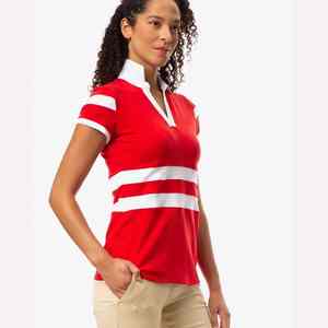 Camisetas de Rugby Unisex Personalizadas, Ropa Deportiva Personalizable con Franjas Multicolores, Diseño Transpirable para Mujer - Product Image 3