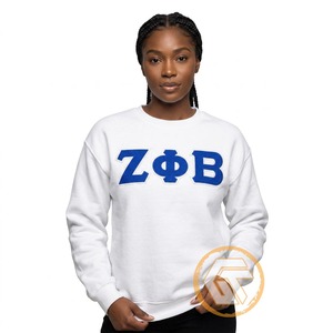 Sweat-shirt Zeta Phi Beta brodé sur mesure, dernière collection, en molleton de coton respirant, idéal pour les tenues de sororité – Vente en gros - Product Image 2