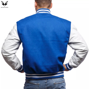 OEM Customized Logo Varsity Jackets Best Selling Highest Quality Street Wear Varsity Jackets Blank Fleece Bomber Jackets - Product Image 3