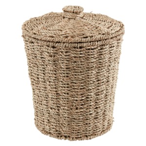 Seagrass <b>basket</b> <b>with</b> <b>lid</b> Handmade Storage <b>Basket</b> Wholesale eco-friendly Made in Viet Nam - Product Image 5