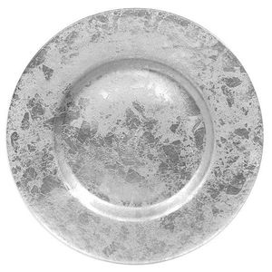 Assiette de présentation en métal style vintage, bordure perlée, finition rustique, décorative, 12 pouces, personnalisable, pour fêtes - Product Image 5