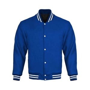 Unisex Cotton Varsity <b>Jacket</b> Stand <b>Long</b> Sleeved Winter Breathable Cow Skin <b>Leather</b> Satin Custom Wholesale Print Design Plus Size - Product Image 5