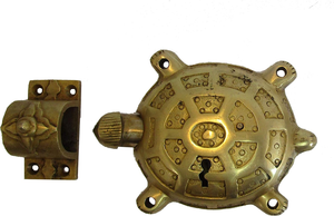 Cadenas en laiton en forme de tortue, design animalier, pour collectionneurs, décoration nautique, collection de cadenas décoratifs - Product Image 6