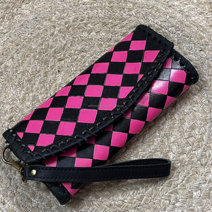 Nueva Cartera de Moda RTS de Cuero Repujado con Correa de Mano, Cartera Tipo Clutch con Diseño de Diamantes a Cuadros, Amplia Capacidad para Mujer - Product Image 4