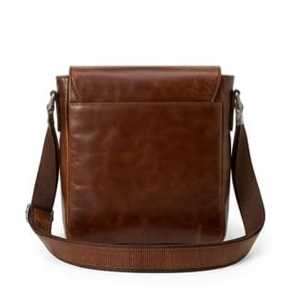 Sac bandoulière Leatherman en cuir véritable, souple, en polyester, style classique, unisexe, usage quotidien, fermeture éclair durable, marron - Product Image 4