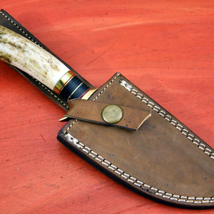Couteau de chasse en acier inoxydable à lame fixe, couteau utilitaire de survie pour le camping en plein air, fabrication sur mesure, vente en gros - Product Image 4