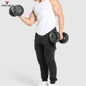 Débardeur Homme 100% Polyester Séchage Rapide Respirant Côtelé Extensible Blanc Sans Manches Personnalisable pour Entraînement Fitness - Product Image 4