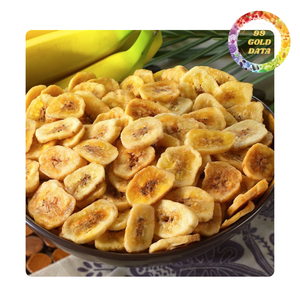 Dried banana chips natural crispy slices snack for wholesale supply and export use - Product Image 2