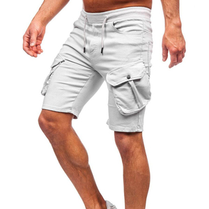 Shorts cargo en coton pour homme, séchage rapide, style streetwear, coupe droite, multi-poches, respirant, personnalisable - Product Image 4