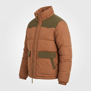 Chaqueta Acolchada de Poliéster para Hombre al por Mayor, Abrigo Cálido de Invierno con Logotipo Personalizado, Ribete Reflectante y Cremallera Bordada - Product Image 2