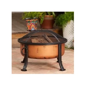 Brasero élégant en cuivre, bol chauffant extérieur, centre de table en métal fait main pour jardin, idéal pour les divertissements de luxe sur patio et l'hôtellerie - Product Image 6