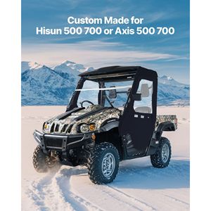 Custodia cabina porte superiori per Hisun 500/700 asse 500/700 UTV antivento impermeabile morbido finestra laterale Kit accessori esterni - Product Image 2